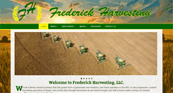 Desktop Screenshot of frederickharvesting.com