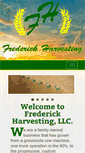 Mobile Screenshot of frederickharvesting.com