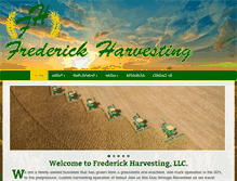 Tablet Screenshot of frederickharvesting.com